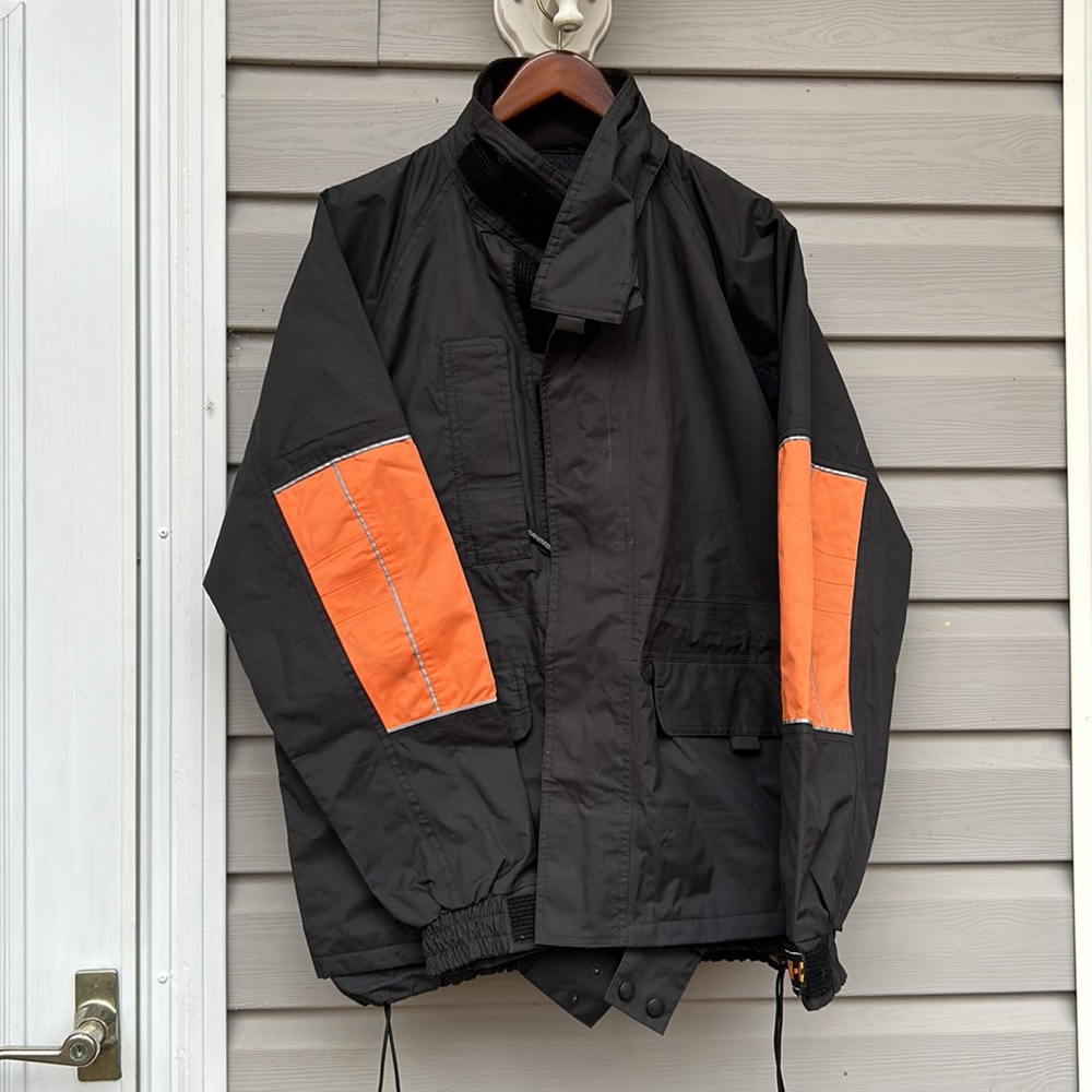 Harley Davidson coat.